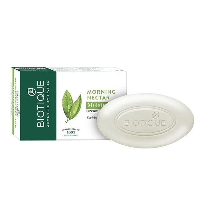 Moisturizing Cream Soap (75 G), Morning Nectar Moisturizing Cream Bathing Bar, Biotique