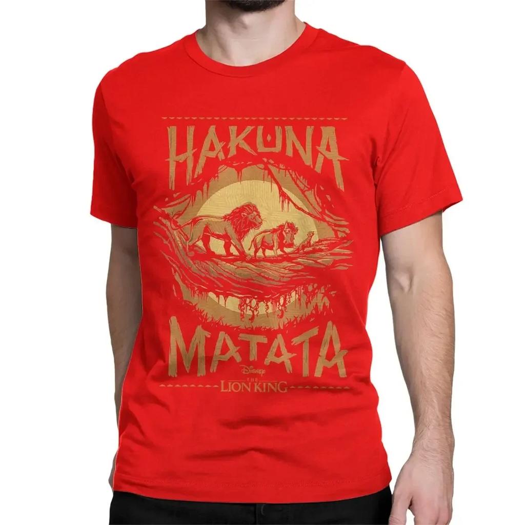 T-Shirts The Lion King Awesome Cotton Tees Short Sleeve Live Action Hakuna Matata Sunset T Shirts Clothes Unisex