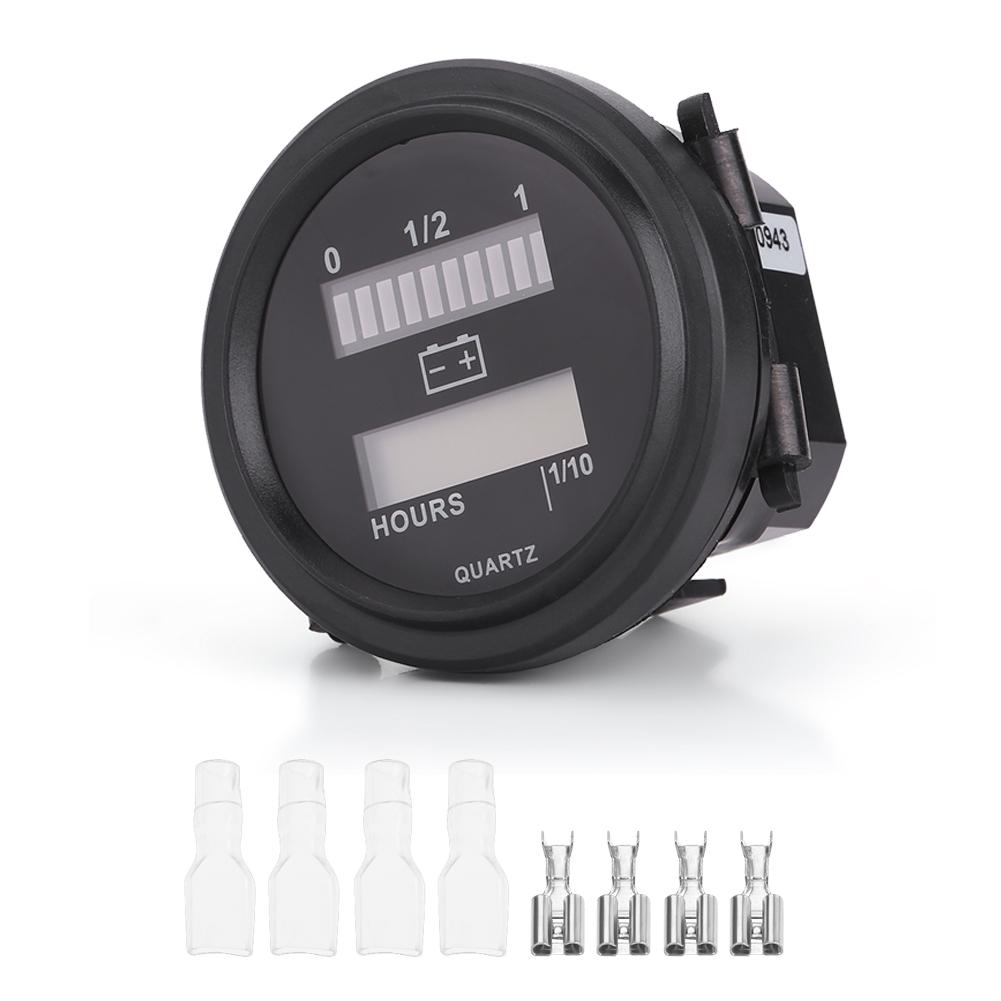 Индикатор батареи Светодиодный индикатор батареи 12 В/24 В/36 В/48 В/72 В Светодиодный цифровой индикатор батареи со счетчиком моточасов для тележки