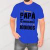 T Shirt for Men If Dad Can't Fix It We're Screwed Retro Spanish Father Papa Gift Men Motorcycle Clothing Casual Fashion T-shirt