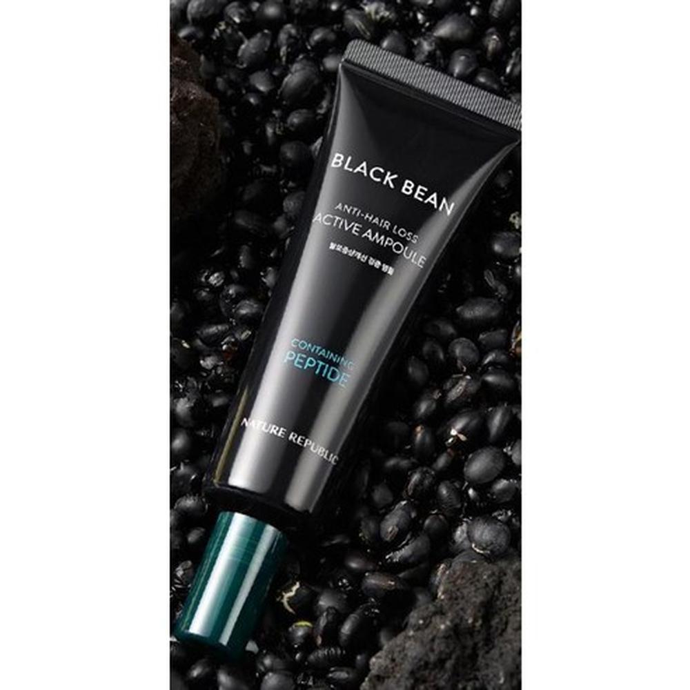Nature Republic Black Bean Anti-Hair Loss Intensive Ampoule 50ml – Black Bean Care, Hair Strengthening, Korean