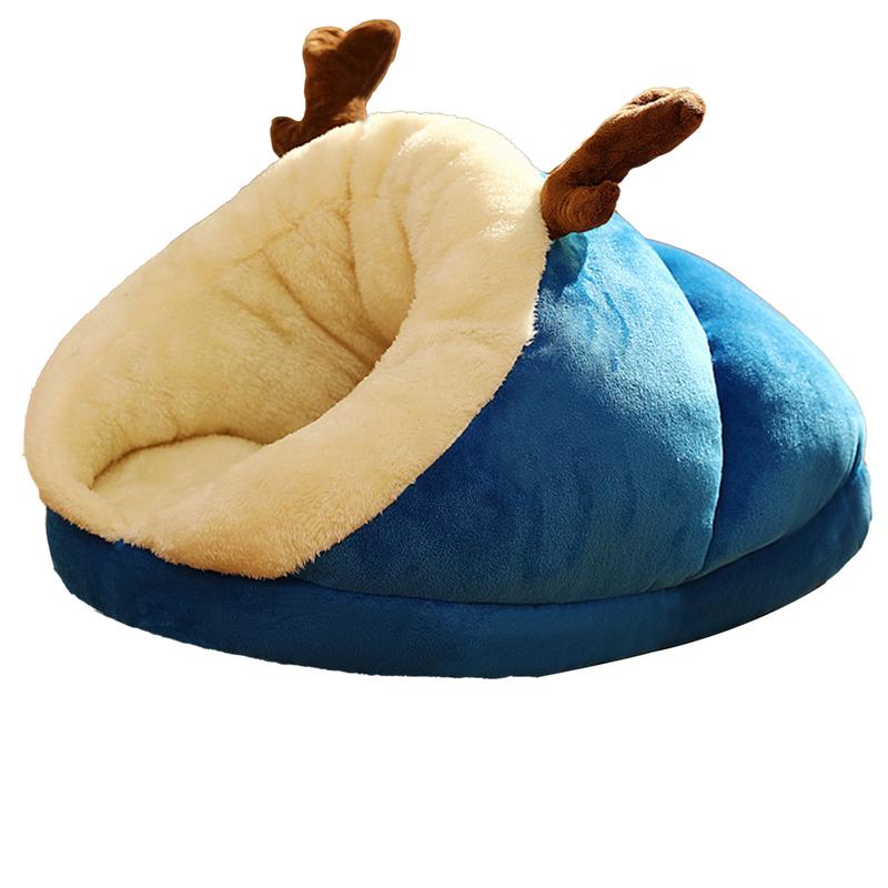 Cat Sleeping Bag Thickened Pet Sleeping Bag Warm Detachable and Washable Round Cat Nest Pet Bed Small Dog House Pet Nest