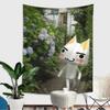 Retro Anime Aesthetic Tapestry Abstract Manga Polyester Wall Hanging Bedroom Dormitory Home Decoration