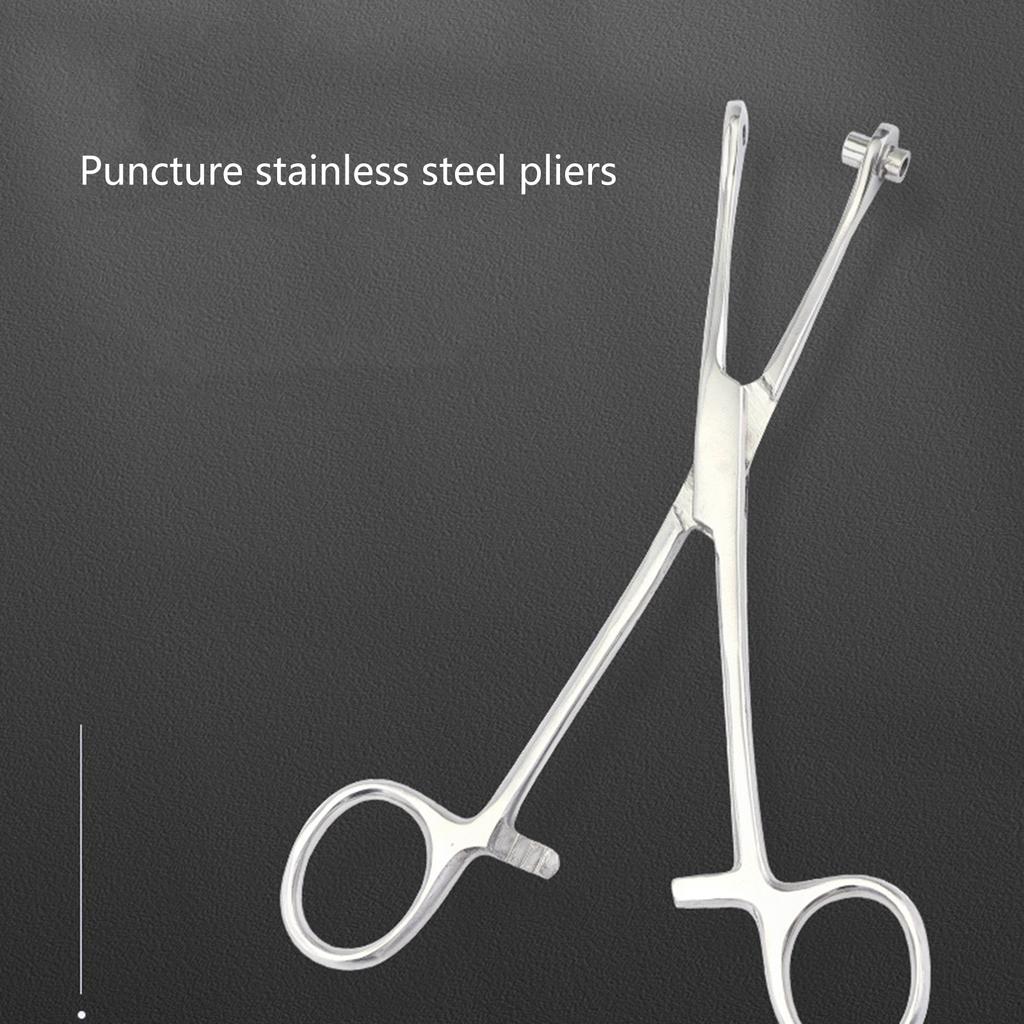 Инструмент для пирсинга из нержавеющей стали, щипцы для игл, зажим для труб, пинцет, плоскогубцы для открывания и закрывания губ, живота, перегородки носа, инструменты для пирсинга
