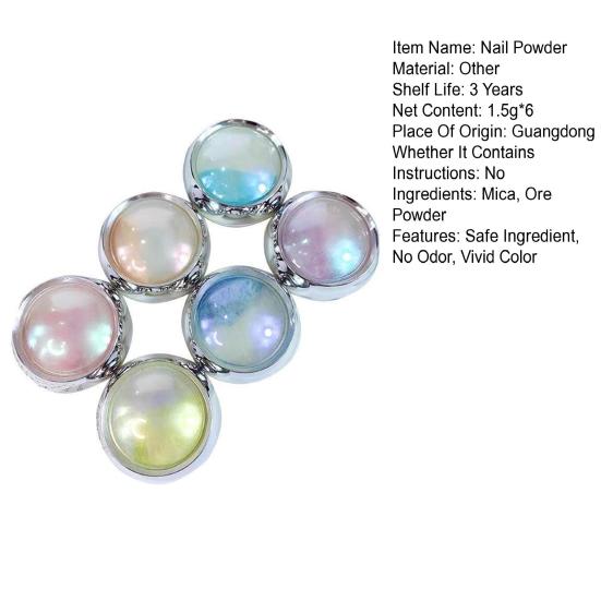 1 комплект красивой пудры для дизайна ногтей, безопасные ингредиенты, привлекательный дизайн ногтей своими руками