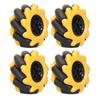 Mecanum Wheels DIY Toy, 48mm Mecanum Wheels Omnidirectional Parts for Smart Robot Car (Pair of 2)