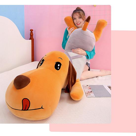 Long Pillow Plush Dachshund Doll 110/130cm Hugging Pillow Soft Stuffed Animal Cute Dog Plush Toy for Sleep And Nap