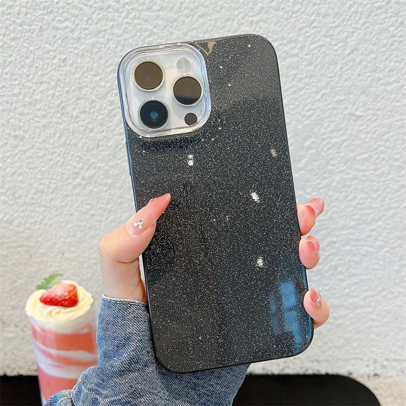 IMD Luxury Glitter Bling Color Jelly Phone Case For iPhone 16e 16 15 14 13 Pro Max Soft Cover