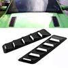 2Pcs ABS Car Styling Universal Hood Vent Louver Blinds Air Cooling Panel Bonnet