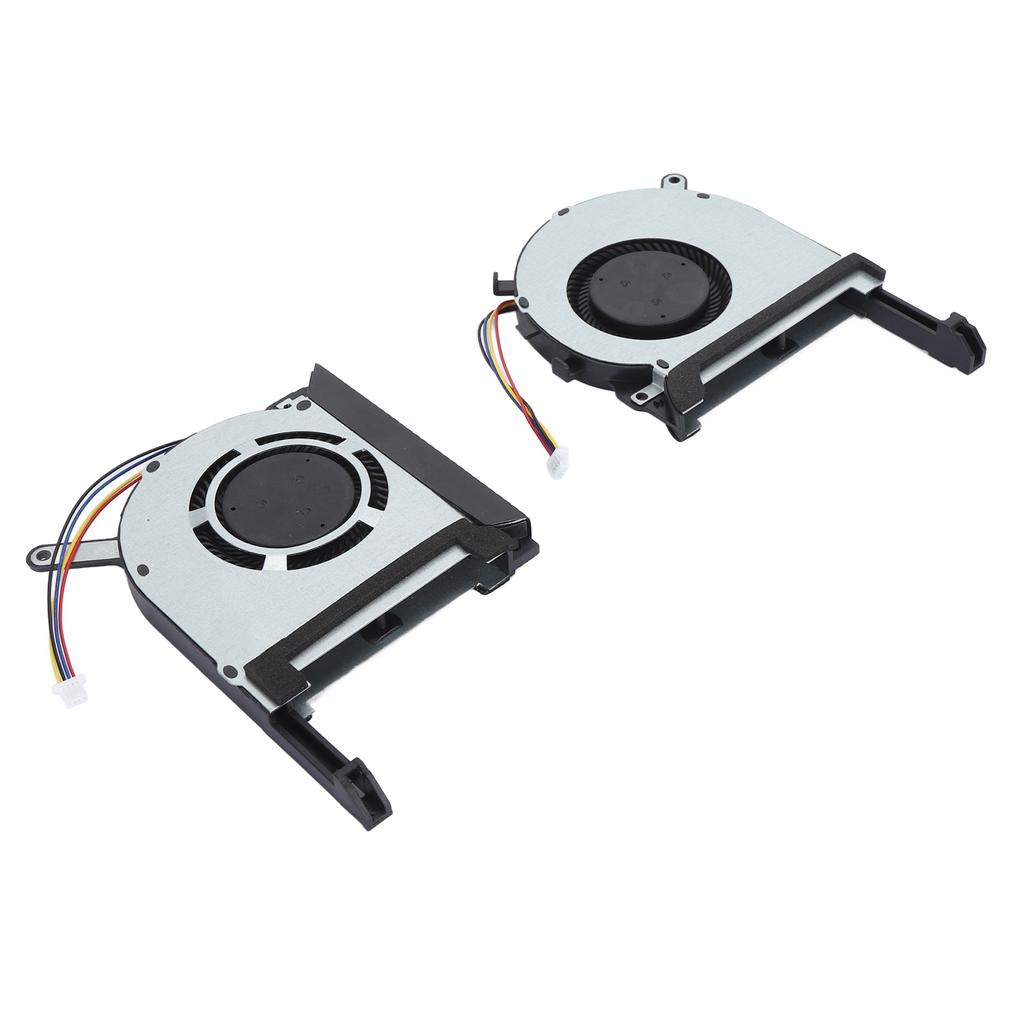 2pcs Laptop CPU GPU Cooling Fan 4 Pin Silent Efficient Replacement Laptop Cooling Fan for TUF
