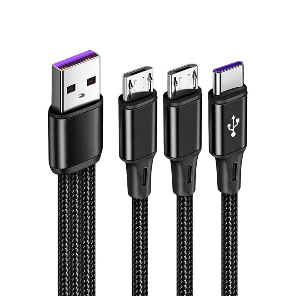 Модернизированный многофункциональный зарядный кабель 3 в 1 Type C/USB кабель для зарядки телефонов и планшетов быстрое и удобное решение для зарядки