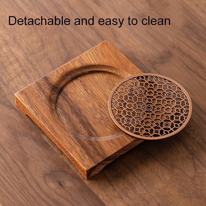 1 шт. держатель для чайника подставка для чайника коврик для домашнего блюдца деревянные подносы аксессуары круглые поделки