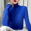 Модные осенние женские повседневные свитеры Vezfaa зимние однотонные с принтом, с длинным рукавом, с высоким воротником