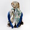 90cm Satin Printed Headscarf, Classic Floral Large Scarf, Women’s Shawl