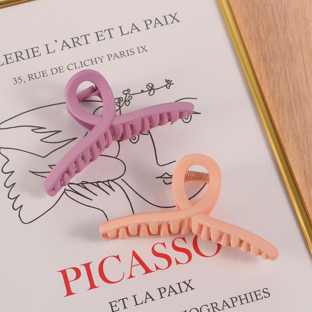 Cross Make Up Acrylic Fashion Women Cross Hair Claws Frosted Crab Clips Hair Accessories Hair Clips