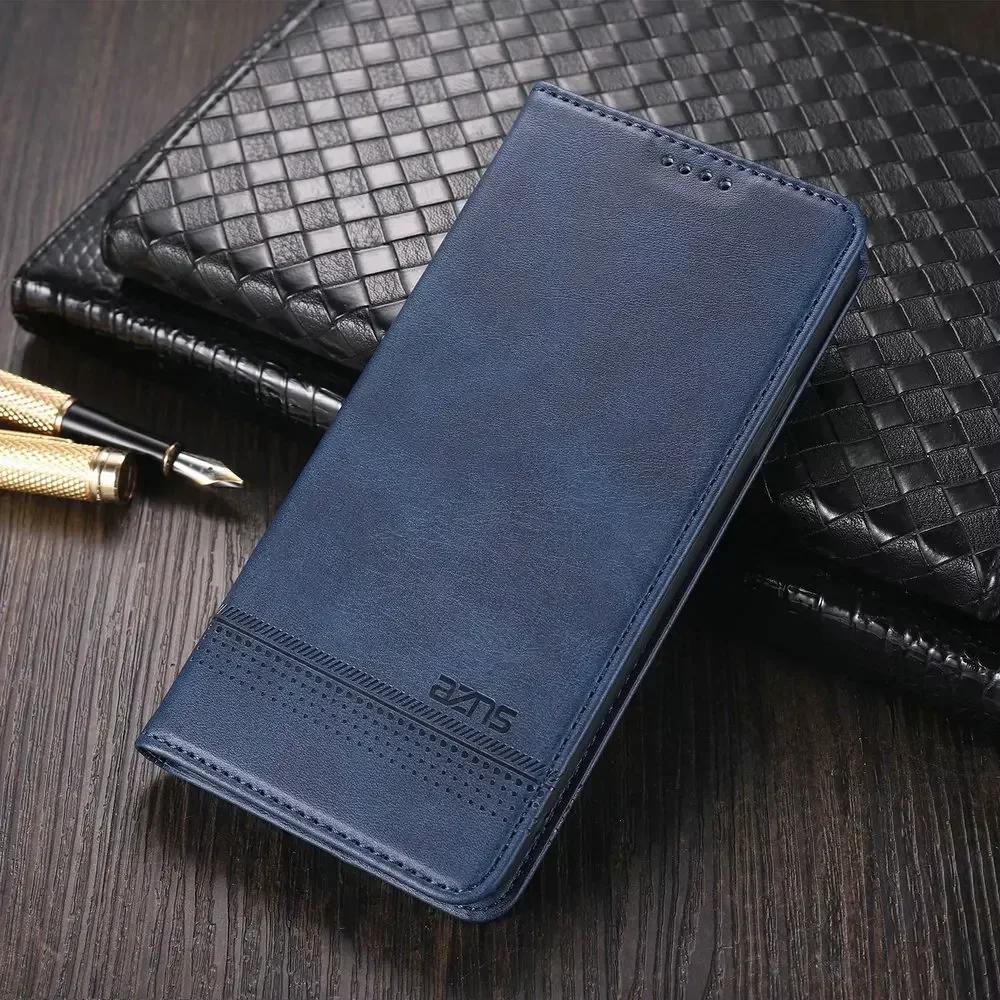 Для Samsung Galaxy Z Filp 7 6 5 4 3 Роскошный кожаный чехол Ретро кошелек Книжка Держатель Флип Магнит Полная защита Флип 7 FE Чехлы для телефонов