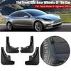 Брызговики для Tesla Highland 2016-2024 Брызговики Передние Задние Колеса Автомобильные Аксессуары 4 Шт.