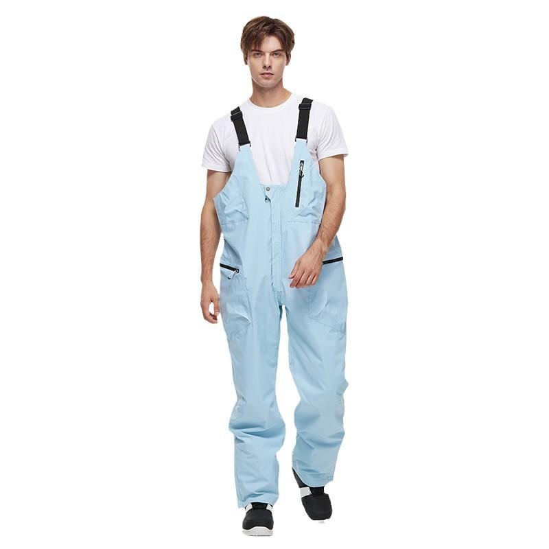 Женские и мужские лыжные комбинезоны, регулируемые комбинезоны, ветрозащитные водонепроницаемые лыжные брюки, утепленные теплые зимние виды спорта на открытом воздухе, сноубордические брюки