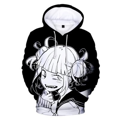 Модные толстовки Harajuku Himiko Toga с объемным принтом, толстовки для мужчин, женщин и детей Kpop с круглым вырезом, милые толстовки с принтом Himiko Toga