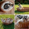KADAX Wicker Dog Bed Wicker Xs