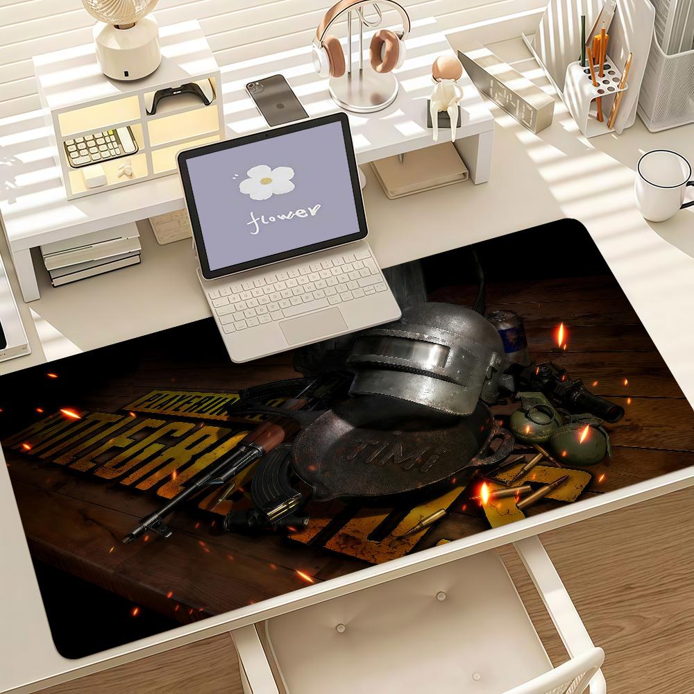 Игровой коврик для мыши P-PUBG B-BATTLEGROUNDS с противоскользящей резиновой кромкой, утолщенный коврик для игрового стола ноутбука