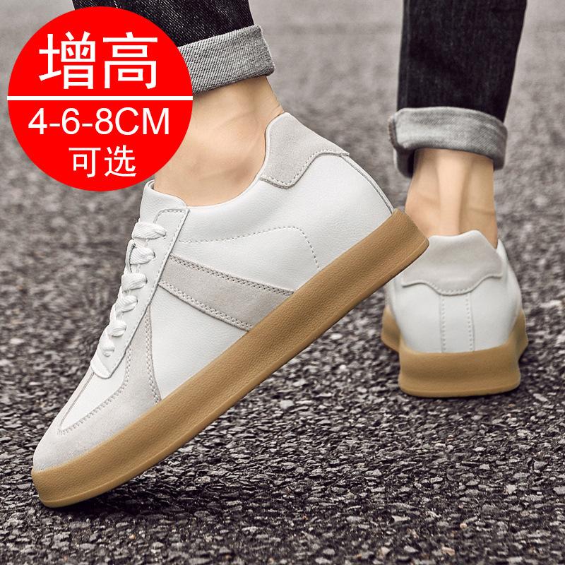 Autumn invisible inner heightening men's shoes 8 German training shoes men's retro casual shoes fashion sports shoes heightening shoes 6 board shoes