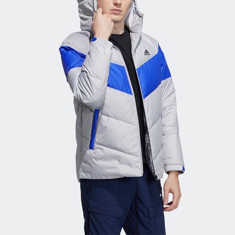 adidas Пуховики Мужские Серые С капюшоном Умеренные Другое H20791