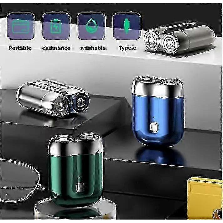 Mini Dual-Head USB Rechargeable Electric Shaver
