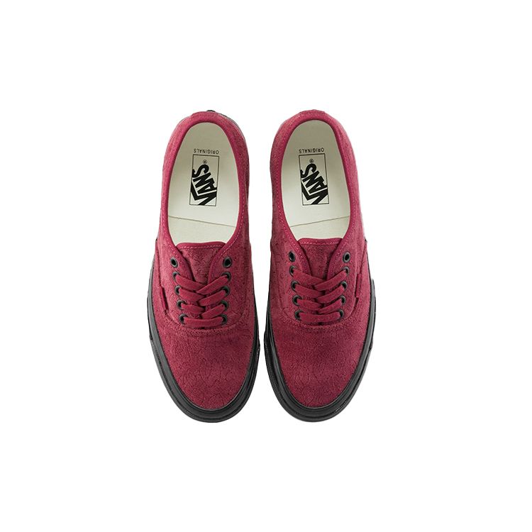 Vans OG Authentic LX Velvet Emboidery - Leopard Pomegranate Unisex Sneakers Red VN0A4BV99RH