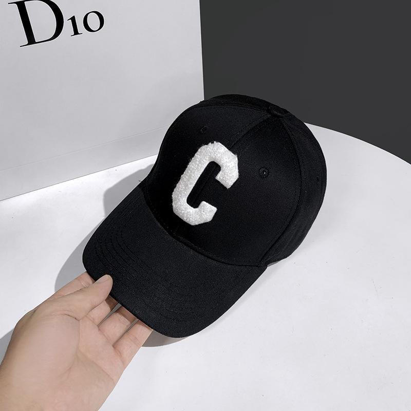 Hats for Men C Letter Embroidered Baseball Cap Kpop Couple Snapback Cap Men and Women Sun Hats Chapeau Homme