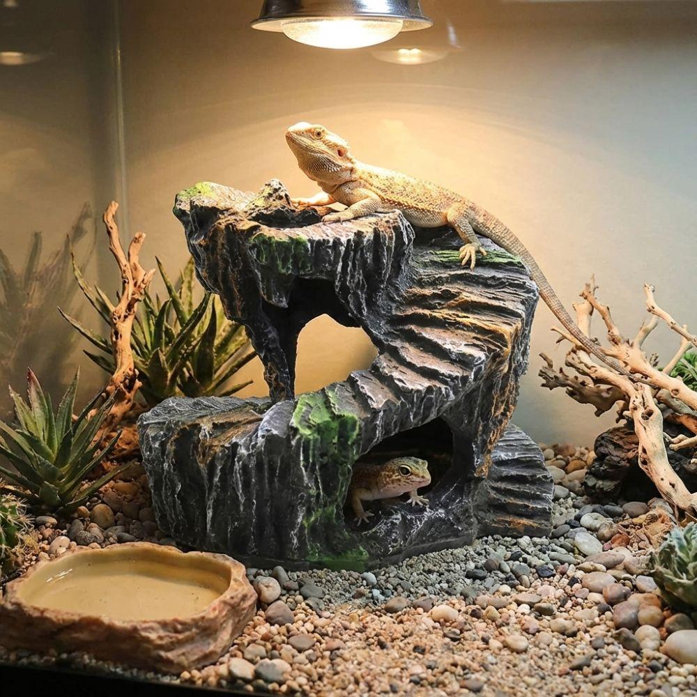 Non-Toxic Turtle Basking Platform Sturdy Tortoise Climbing Platform Shelter Cave Pet Products