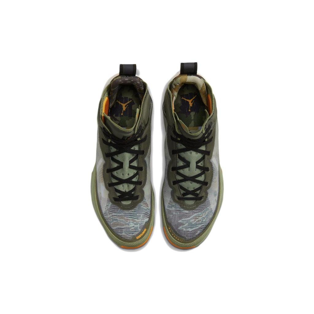 Кроссовки унисекс Undefeated x Air Jordan 37 SP Flight Green Oil-Green Black DV6255-300