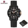 NAVIFORCE Original Women's Calendar Watch Lightweight Fashion Quartz Watch 50m Waterproof Luminous Pointer Women's Casual Watch NF7125