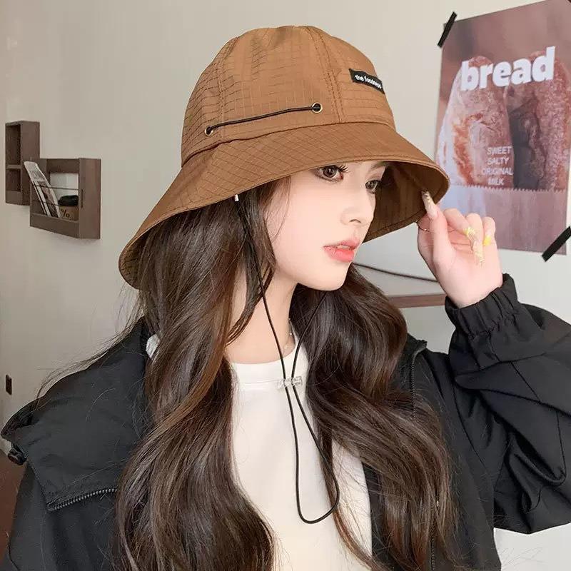 Men's Women's Summer Outdoor Camping Neck Protection Basin Hat Japanese Style Large Eave Sunshade Leisure Sun Protection Waterproof Hat