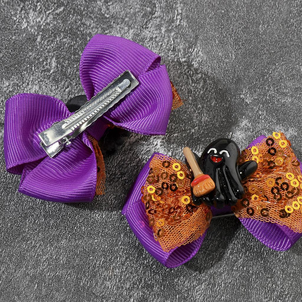 2 шт. Новые милые модные Хэллоуин мультяшные бантики Прекрасные заколки для волос для девочек Детские головные уборы Зажим для волос Заколки для волос Аксессуары для волос