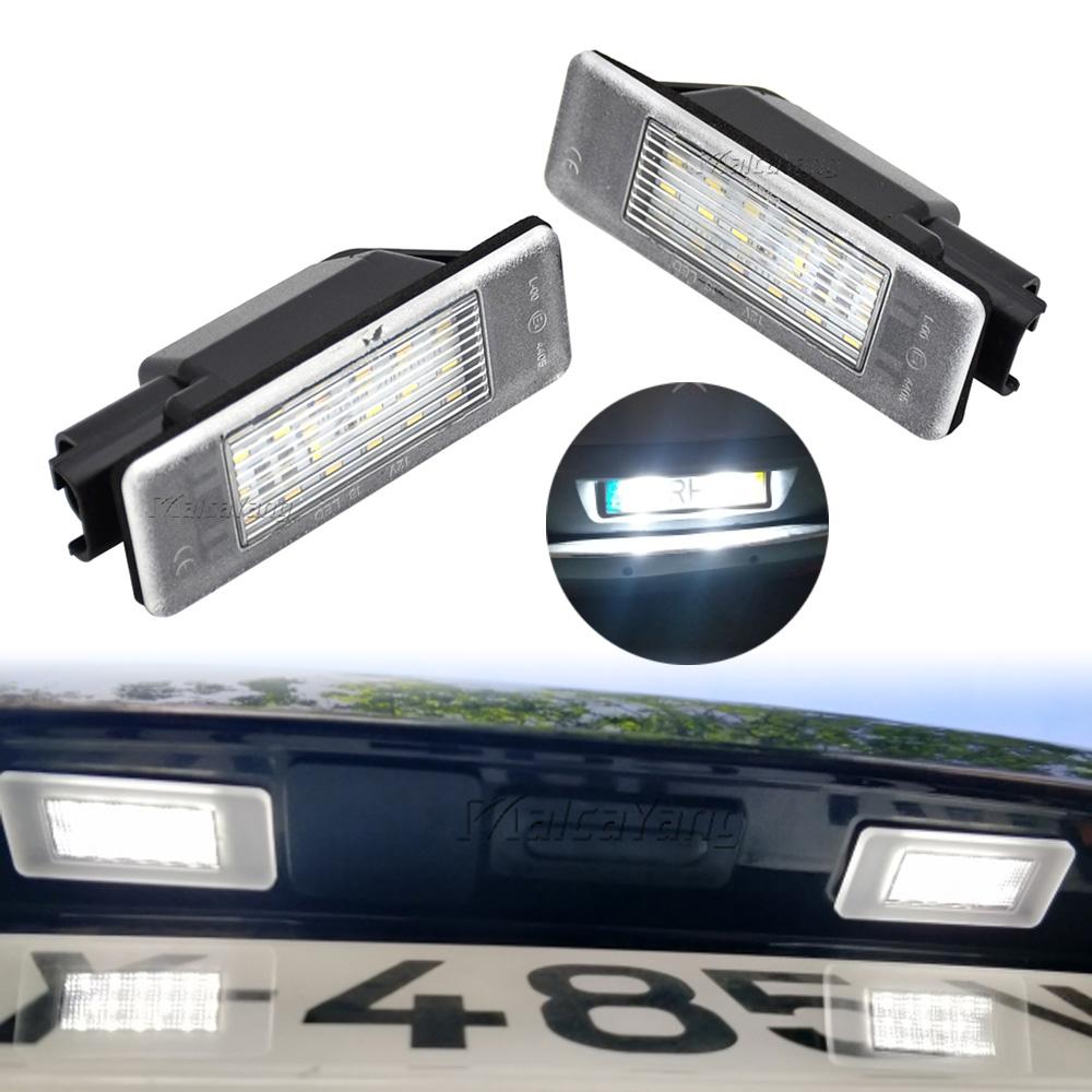 2 шт. Фонарь подсветки номерного знака 6340G9 6340F0 6340 G3 Для Peugeot 308 3008 308CC 106 1007 207CC 307 3008 406 407 607 806 807 508 Фонари подсветки номерного знака 2