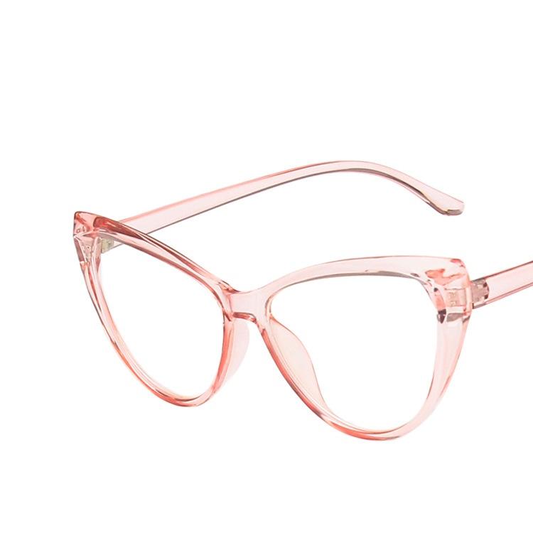 Women Eyeglasses Frame Cat Eye Pink Pretty Eye Glasses Optical Frames For Female Plastic Glasses Frame Fashion Decoration