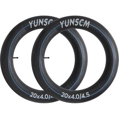 YunSCM 2 шт. Камеры 20x4.0, Стенка 32 мм, Клапан Шредера, Велосипедные камеры 20x4.0/4.5, Совместимы с 20x4.0/20x4 1/4/20x4.5 Электровелосипедами, Фэтбайками и