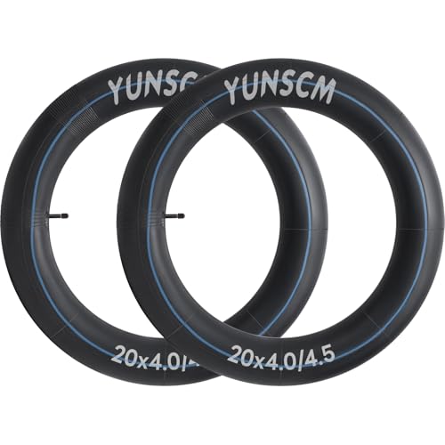 YunSCM 2 шт. Камеры 20x4.0, Стенка 32 мм, Клапан Шредера, Велосипедные камеры 20x4.0/4.5, Совместимы с 20x4.0/20x4 1/4/20x4.5 Электровелосипедами, Фэтбайками и