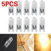 5PCS Super Bright G9 Halogen Light Bulb 40w Halogen G9 110V/220V 2800K Warm White Indoor Clear Halogen G9 Lamp