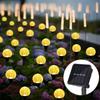 Уличная светодиодная гирлянда на солнечной батарее, пузырьковые шары, садовые светильники, газонные светильники, светильники для патио, светильники для коридора, свадебные украшения