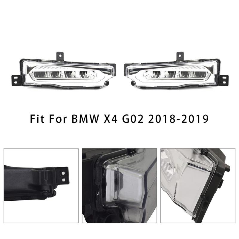 Artudatech Pair LED Front Bumper Fog Lights For BMW X3 G01 G08 X4 G02 2018- 63177412528 Car Accessories