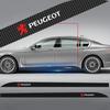 For Peugeot 2pcs Carbon Car Door Side Skirt Sill Stripe Sticker Decals Styling For Peugeot 206 207 208 107 106 205 4008 607 108