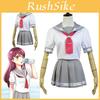 Love Live Sunshine Aqours Така́ми Чи́ка Униформа Матроска Костюм для косплея Юбка Для поклонников аниме