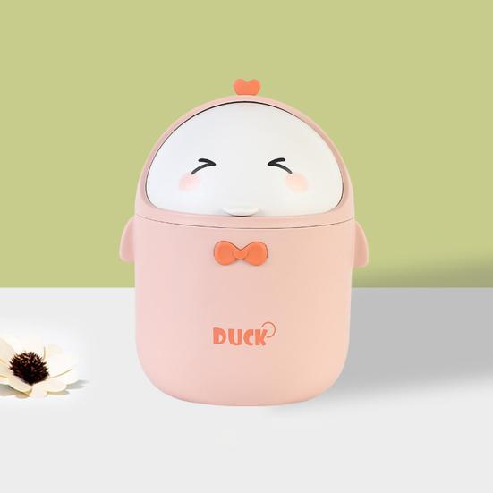 Настольный мусорный бак большой емкости очаровательный внешний вид компактный размер забавный мультяшный контейнер для мусора корзина для мусора товары для дома