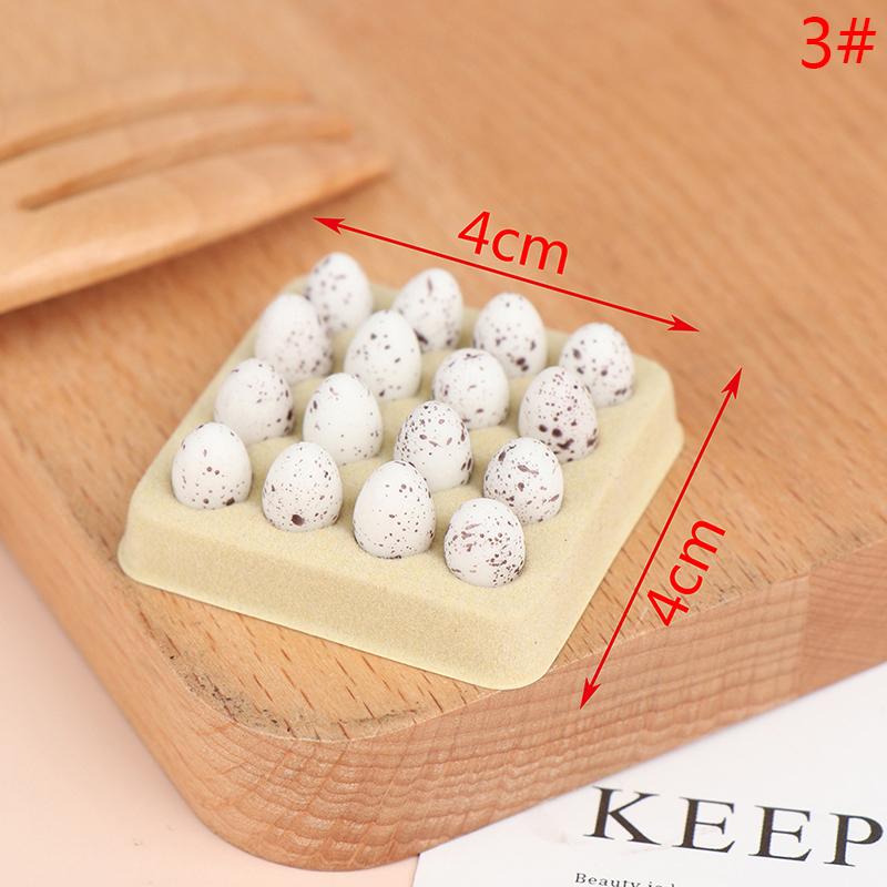 1:12 Dollhouse Simulation Eggs Miniature Egg Tray Egg Box Dollhouse Kitchen Food Decoration Toy Life Scene Accessories