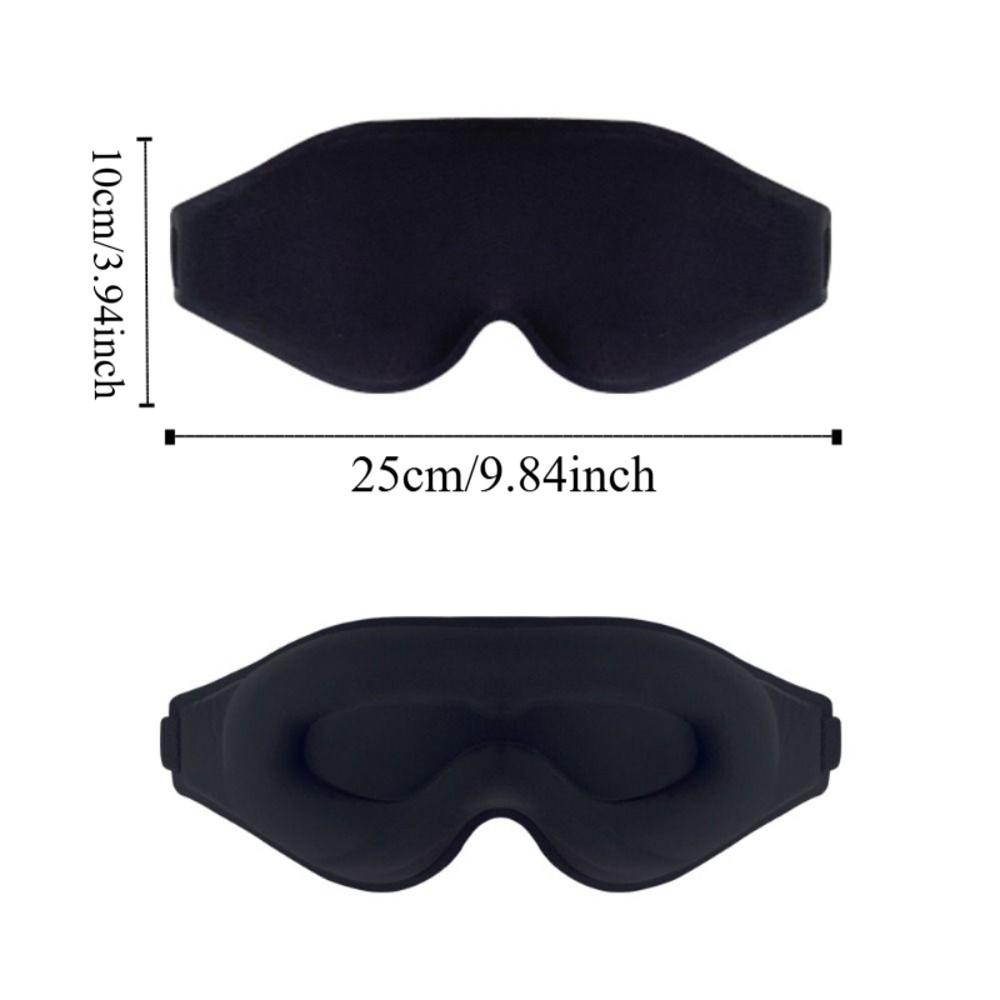 Deep Contoured 3D Sleep Eye Shade 3D Blindfold Eyepatch Eye Cover Side Sleepers