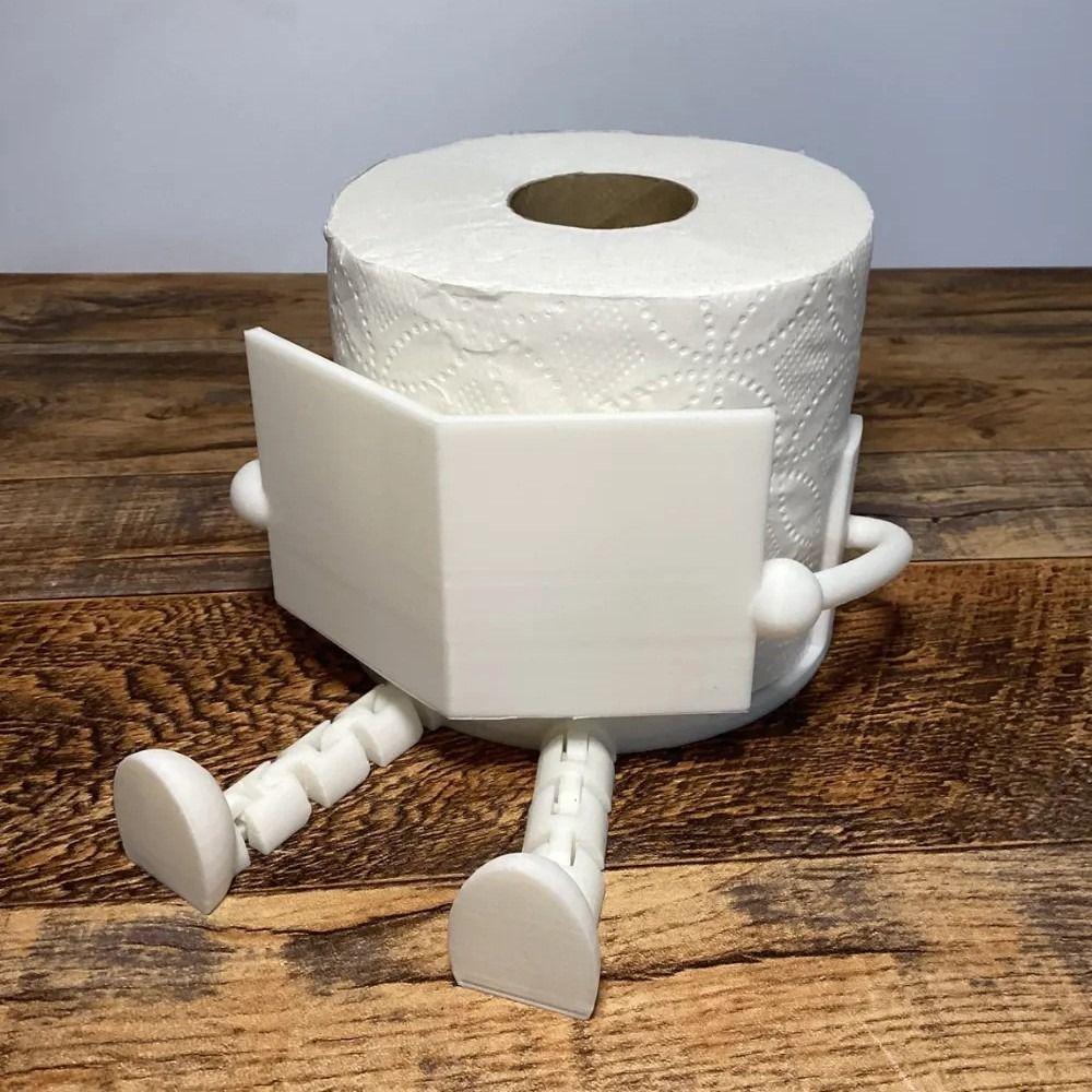 Novelty Toilet Paper Holder Fun Addition Bathroom Decor Accessories