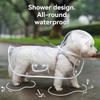 Transparent Waterproof Pet Raincoat Transparent Dog Raincoat Waterproof And Windproof Pet Clothing Large Dog Pet Dog Dog Costume