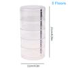 Transparent Storage Box Dust Proof And Waterproof Large Capacity Rotatable Jewelry Hairpin Jewelry Cosmetics Storage Box